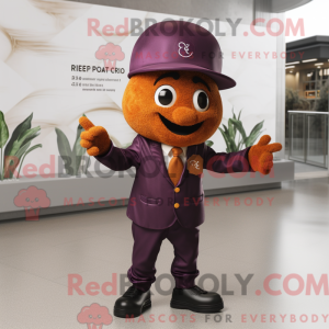 Rust Grape mascot costume...