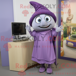 Lavender Television mascot...
