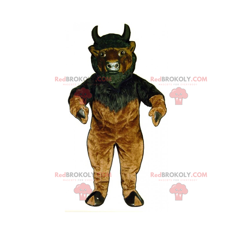 Beef mascot with little horns - Redbrokoly.com