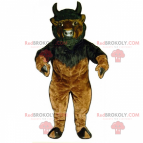 Beef mascot with little horns - Redbrokoly.com