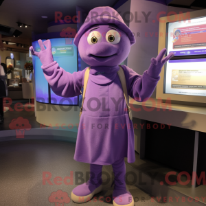 Lavender Television mascot...