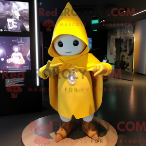 Mascotte de magicien jaune...