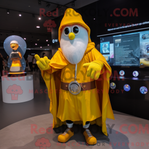 Mascotte de magicien jaune...