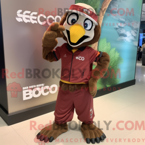 Bruine ara mascottekostuum...