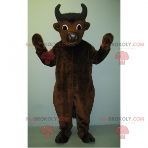 Brown beef mascot - Redbrokoly.com