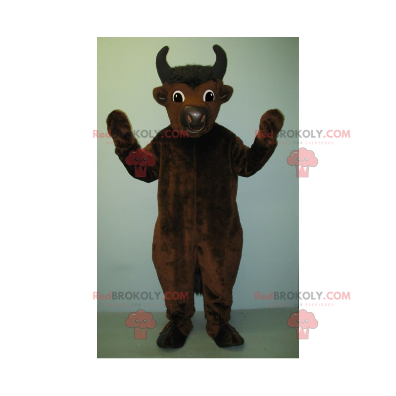 Brown beef mascot - Redbrokoly.com