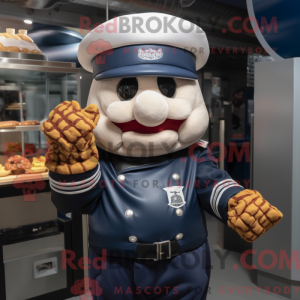 Navy Burgers mascot costume...