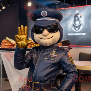 Maskottchenkostüm Navy...