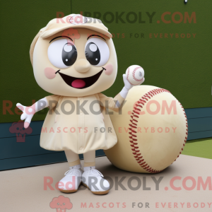 Beige honkbalbal...