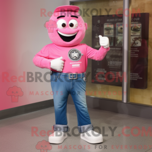 Rosa armbåndsur maskot...