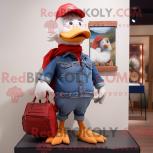 Røde gæs maskot kostume...