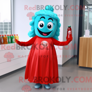 Cyan Flasche Ketchup...