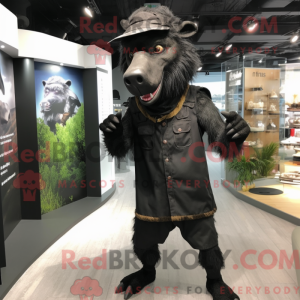 Black Wild Boar mascot...