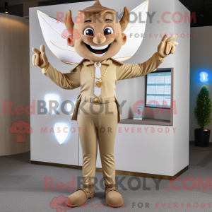 Tan Tooth Fairy mascot...