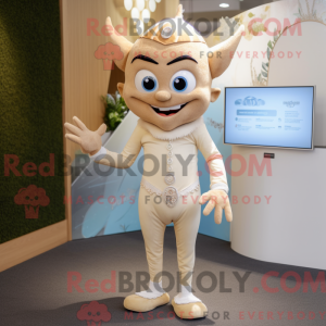 Tan Tooth Fairy mascot...
