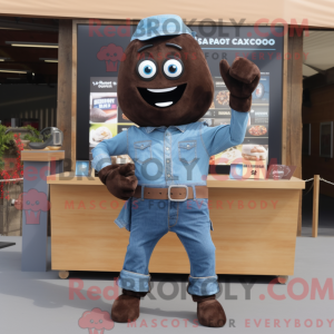 Sort Chocolate Bar maskot...