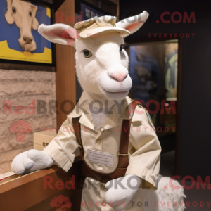 Disfraz de mascota de cabra...