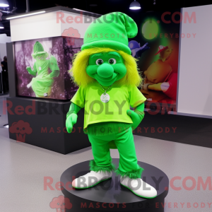 Limegrønn Leprechaun Hat...