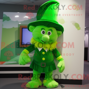 Limegrønn Leprechaun Hat...