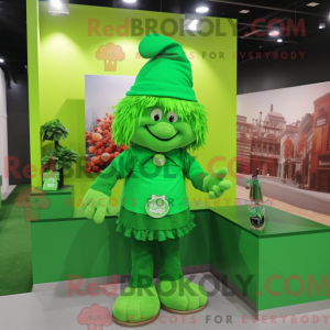 Limegrønn Leprechaun Hat...