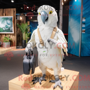 White Parrot mascot costume...