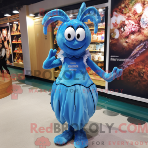 Blue Shrimp Scampi maskot...