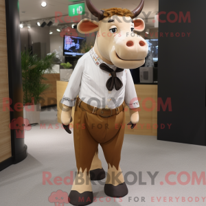 Disfraz de mascota Tan Cow...