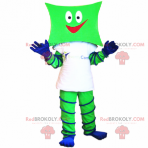 Kudde snögubbe maskot - Redbrokoly.com
