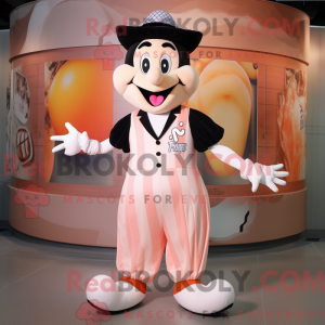 Peach Mime maskotdraktfigur...