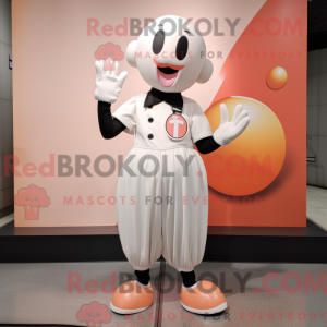 Peach Mime maskotdraktfigur...