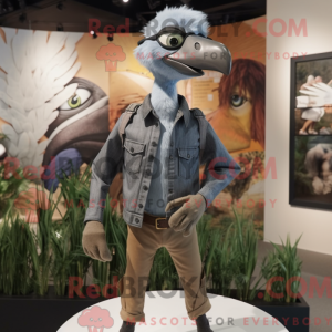 Grå Archaeopteryx máscara...