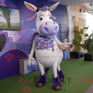 Lavendel Zebu maskot...