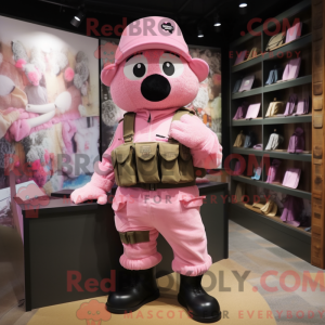 Pink Commando mascot...