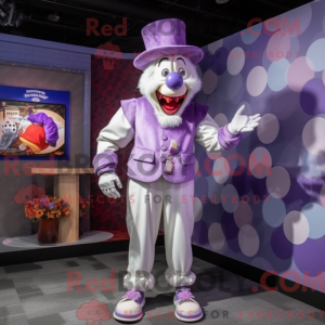 Lavendel Klovn maskot...