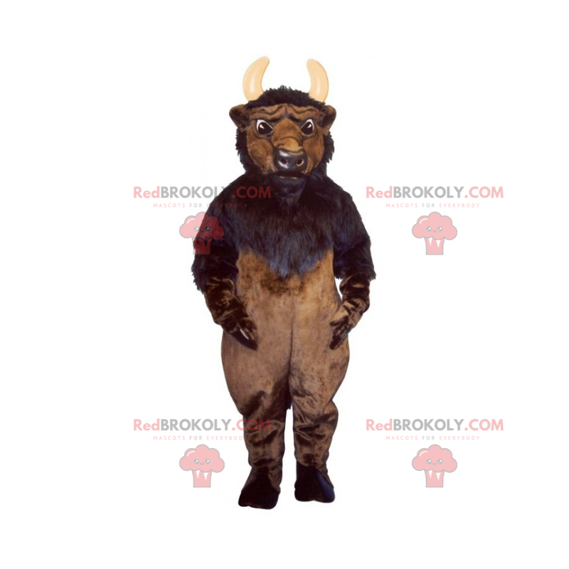 Mascote de cabra com chifres pequenos - Redbrokoly.com Mascote de cabra com chifres pequenos - Redbrokoly.com
