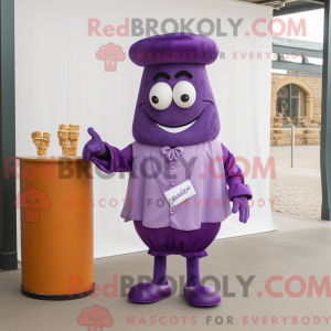 Purple Paella mascot...