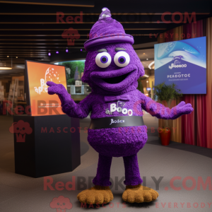 Purple Paella mascot...