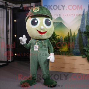 Olive Ray maskot kostume...