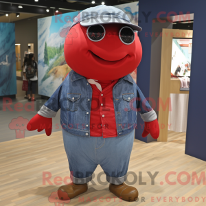 Red Pukkelhval maskot...