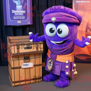 Disfraz de mascota Purple...
