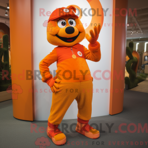 Orange armbånd maskot...