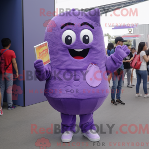 Máscara de sorvete roxo...