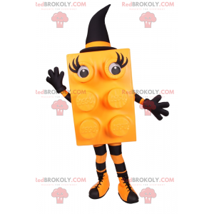 Legotegelmaskot - Orange häxa - Redbrokoly.com