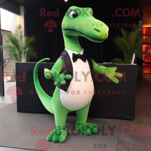 Personaggio mascotte verde...