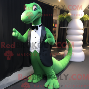 Green Diplodocus mascot...