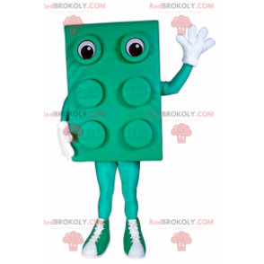 Mascote de tijolos Lego - Verde - Redbrokoly.com