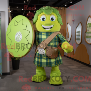 Lime Green Celtic Shield...