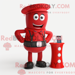 Rote Sanduhr Maskottchen...