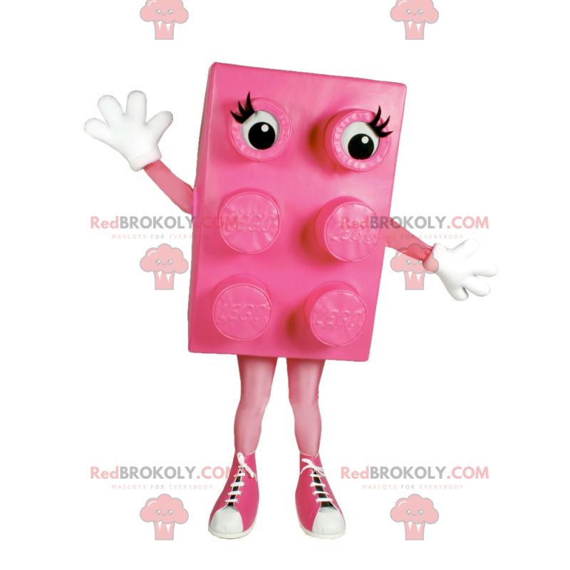 Rosa Legosteinmaskottchen mit Basketball - Redbrokoly.com Rosa Legosteinmaskottchen mit Basketball - Redbrokoly.com