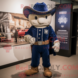 Postava maskota Navy Cowboy...